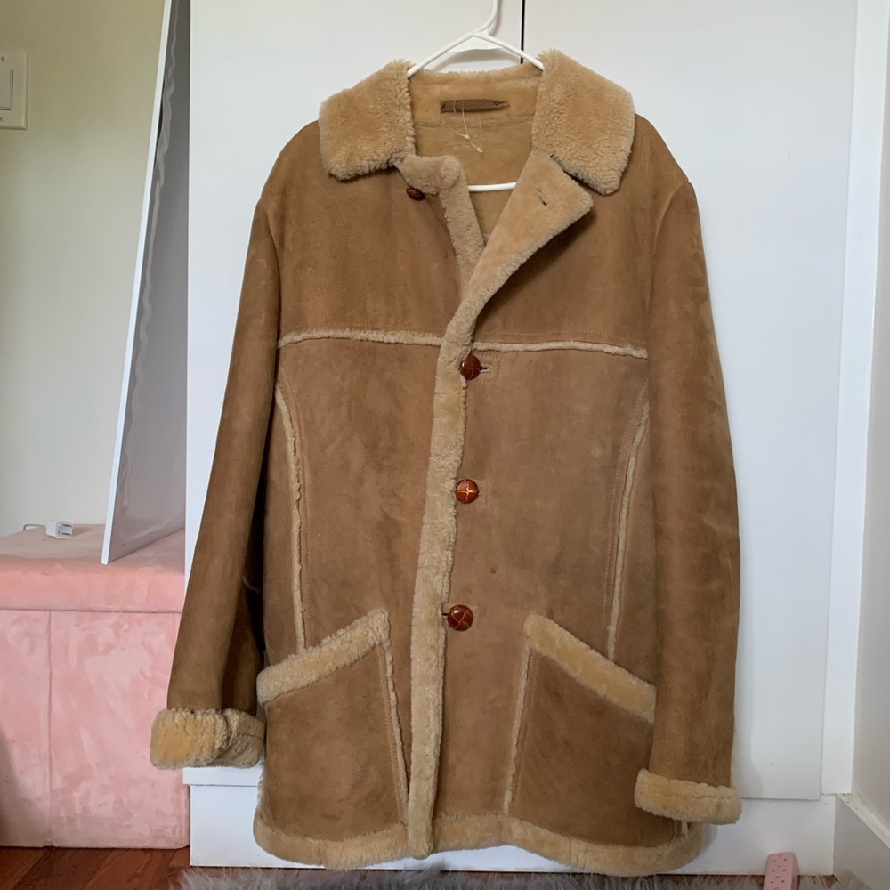 Suede Wool Coat